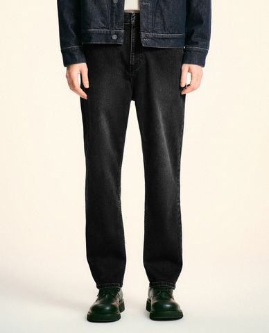  URBAN REVIVO - Quần jeans nam ống đứng High Rise 