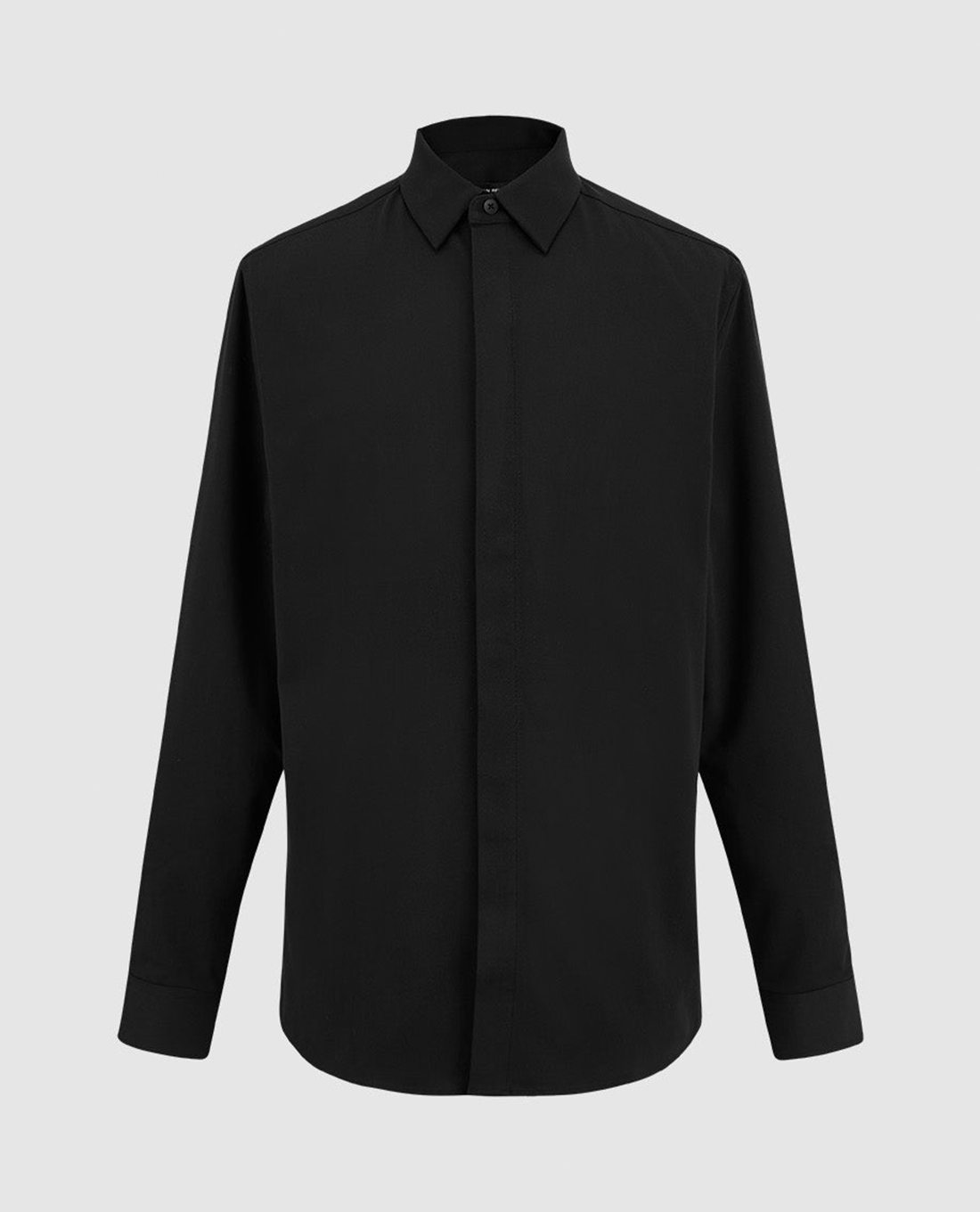 URBAN REVIVO - Áo sơ mi nam cổ bẻ tay dài Button Up Straight