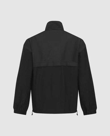  URBAN REVIVO - Áo khoác thể thao nam cổ trụ kẻ sọc cá tính 