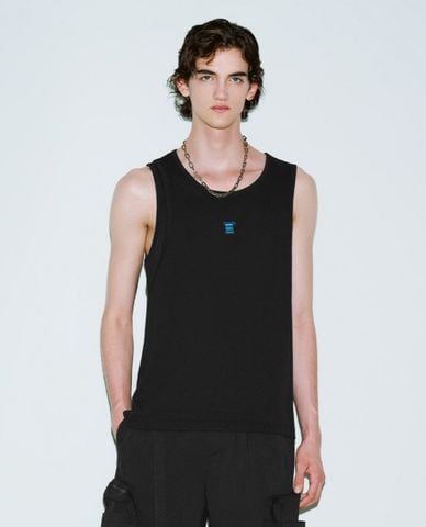  URBAN REVIVO - Áo ba lỗ nam cổ tròn năng động Loose 