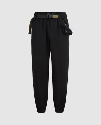  URBAN REVIVO - Quần jogger nam lưng thun Loose With Buckle 