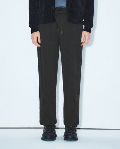  URBAN REVIVO - Quần nam ống đứng lưng thun thời trang 