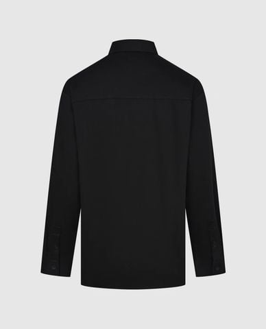  URBAN REVIVO - Áo sơ mi nam cổ bẻ tay dài Casual Contrast Embroidery 