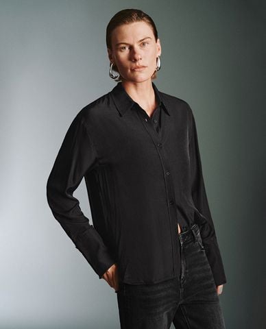  URBAN REVIVO - Áo sơ mi nữ tay dài thanh lịch 