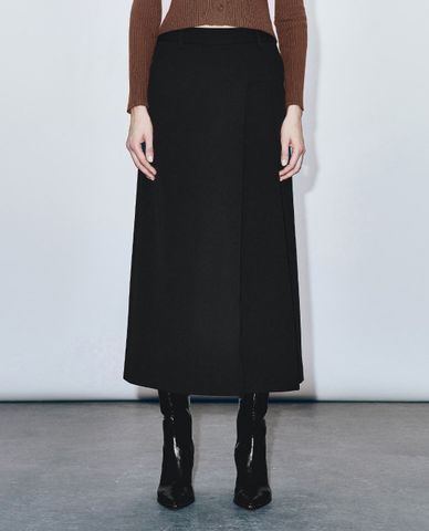  URBAN REVIVO - Chân váy phom suông midi thời thượng 