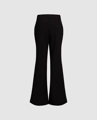  URBAN REVIVO  - Quần nữ ống loe xẻ gấu hiện đại 