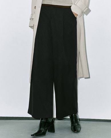  URBAN REVIVO - Quần nữ ống rộng thanh lịch 