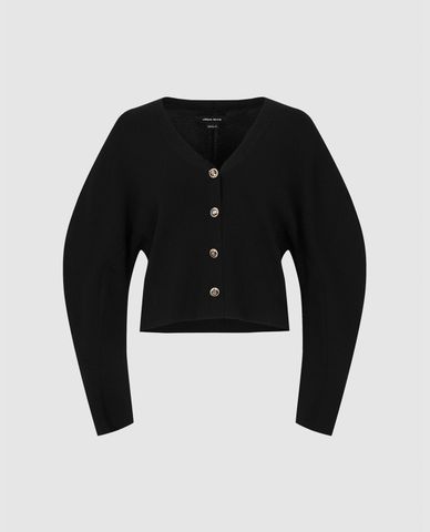 URBAN REVIVO - Áo khoác cardigan nữ cổ V tay dài Skinny 