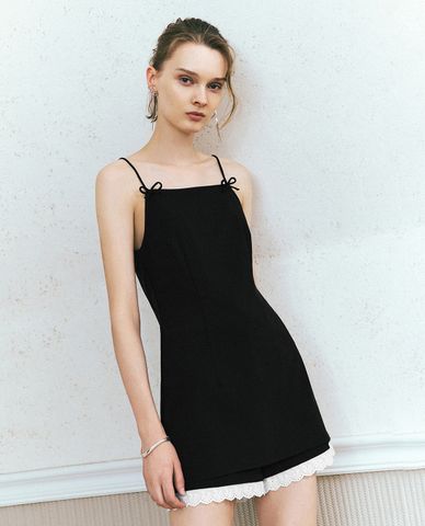  URBAN REVIVO - Jumpsuits nữ hai dây 2 In 1 