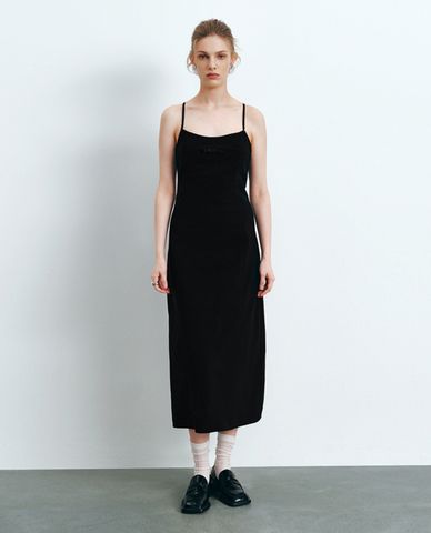  URBAN REVIVO - Đầm hai dây midi Halter Neck Skinny ALine 