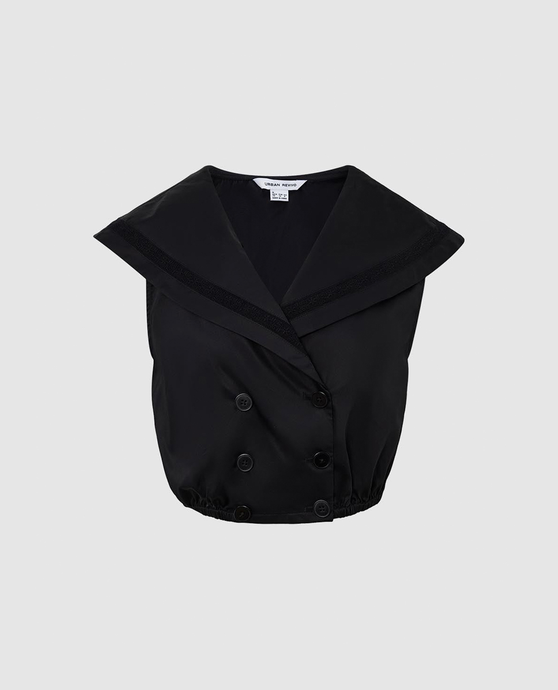 URBAN REVIVO - Áo kiểu nữ cổ thuỷ thủ Double Breasted