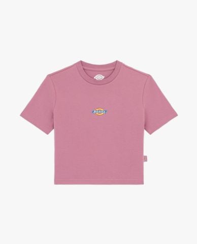  DICKIES - Áo croptop nữ cổ tròn tay ngắn trẻ trung 