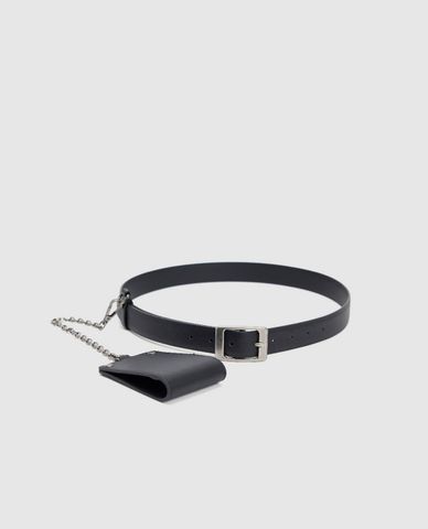  URBAN REVIVO - Thắt lưng nam bản vừa kết hợp túi đựng thẻ 