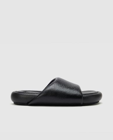  URBAN REVIVO - Dép nam quai ngang Vegan Leather 