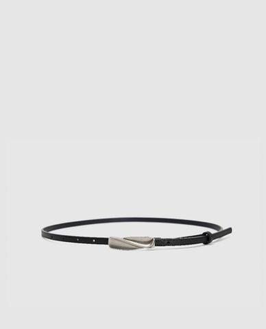  URBAN REVIVO - Thắt lưng nữ bản nhỏ khóa kim loại 