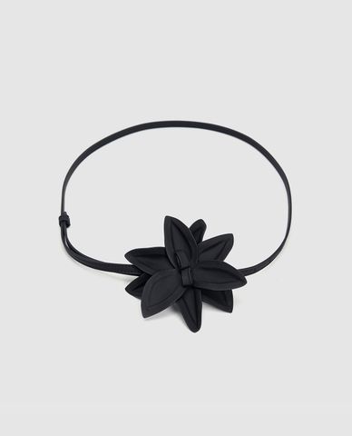  URBAN REVIVO - Thắt lưng nữ bản nhỏ hình bông hoa 