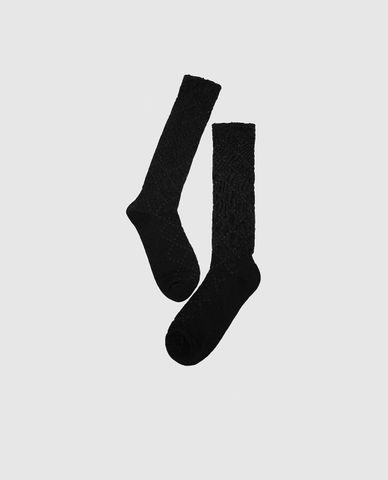  URBAN REVIVO - Vớ nữ cổ cao phối nơ nữ tính Bow Décor 