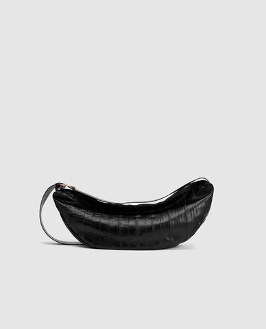  URBAN REVIVO - Túi đeo chéo nữ phối zip Vegan Leather 