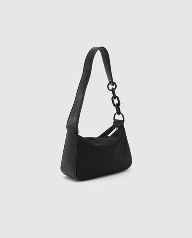  URBAN REVIVO - Túi đeo vai nữ hình thang phối dây xích hiện đại 