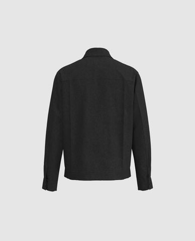  URBAN REVIVO - Áo khoác sơ mi nam phối túi hộp 