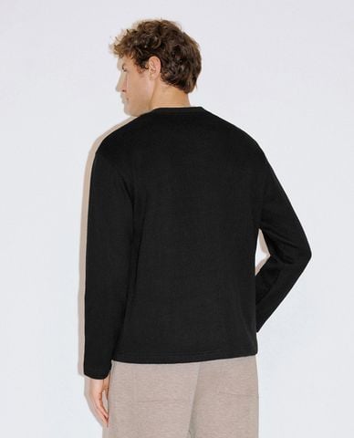  URBAN REVIVO - Áo thun nam tay dài thanh lịch 