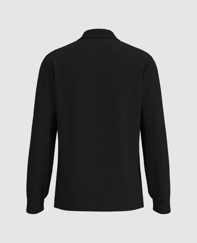  URBAN REVIVO - Áo polo nam cổ bẻ tay dài trẻ trung 