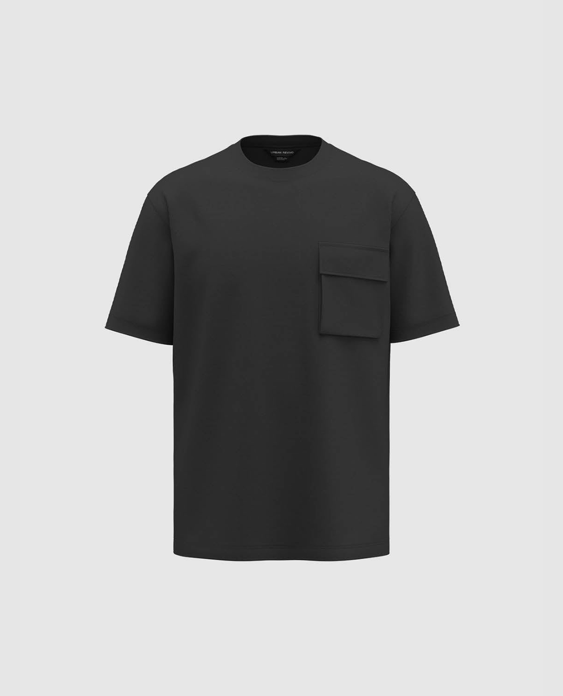 URBAN REVIVO - Áo thun nam cổ tròn tay ngắn
