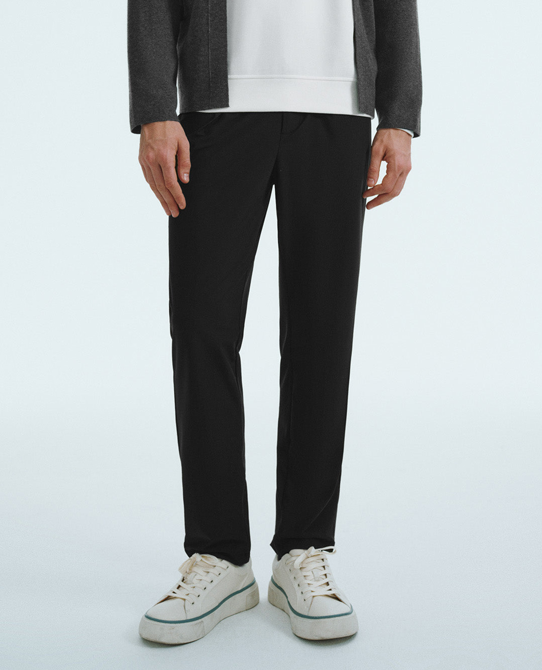 URBAN REVIVO - Quần nam ống đứng thanh lịch Tailored Straight