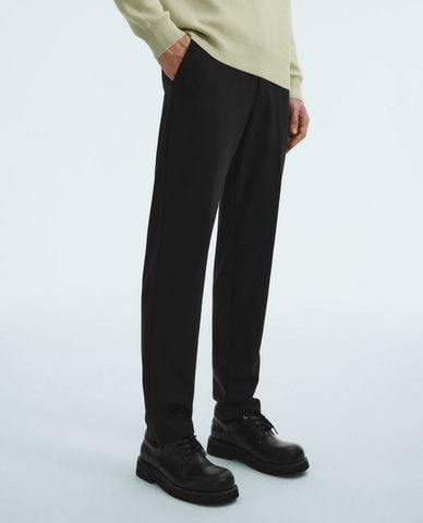  URBAN REVIVO - Quần nam ống đứng lưng cao thanh lịch Straight 