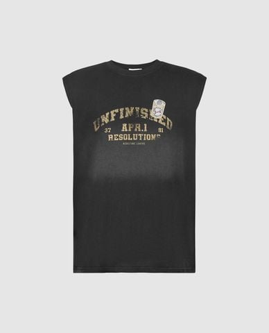  URBAN REVIVO - Áo sát nách nam cổ tròn Printed 