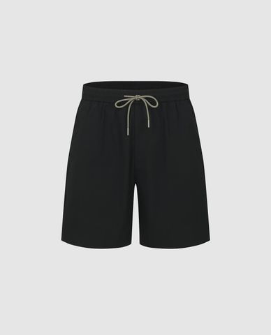  URBAN REVIVO - Quần short nam ngang gối lưng thun 