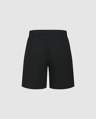  URBAN REVIVO - Quần short nam ngang gối lưng thun 