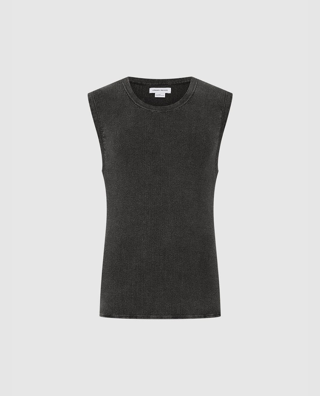 URBAN REVIVO - Áo sát nách nam cổ tròn thời trang