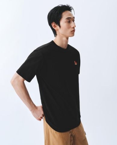  URBAN REVIVO - Áo thun nam cổ tròn tay ngắn trẻ trung 