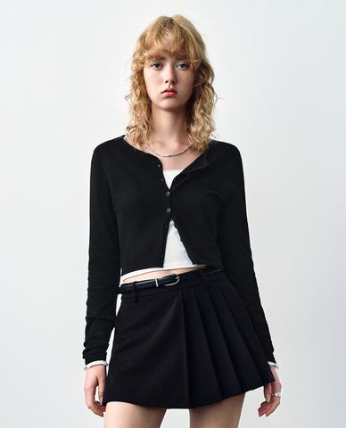  URBAN REVIVO - Áo khoác cardigan nữ cổ V tay dài cá tính 