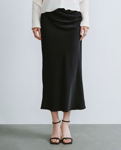  URBAN REVIVO - Chân váy bút chì midi lưng cao thời trang 