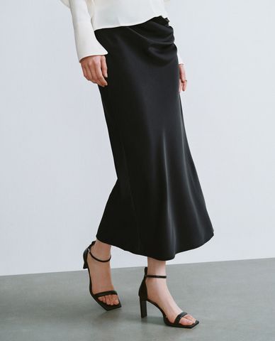  URBAN REVIVO - Chân váy bút chì midi lưng cao thời trang 