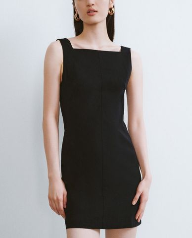  URBAN REVIVO - Đầm sát nách mini cổ vuông trẻ trung 