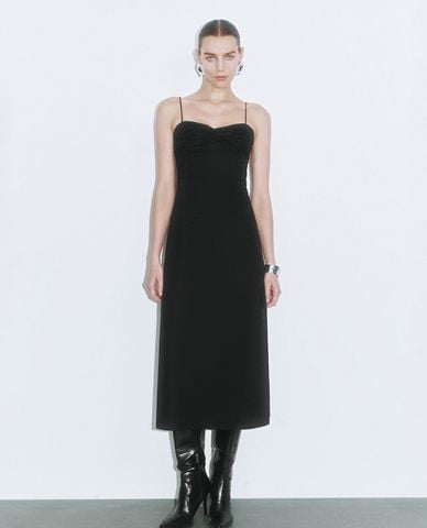  URBAN REVIVO - Đầm hai dây midi hở lưng nữ tính Cami 