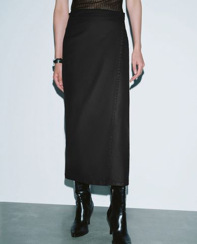  URBAN REVIVO - Chân váy phom suông nữ tính 