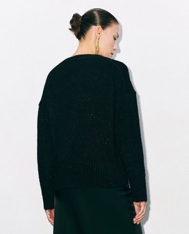  URBAN REVIVO - Áo khoác cardigan nữ cổ V tay dài Vest 