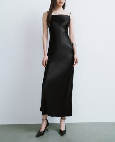  URBAN REVIVO - Đầm hai dây nữ midi Straight Cami 