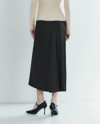  URBAN REVIVO - Chân váy phom suông midi thanh lịch 