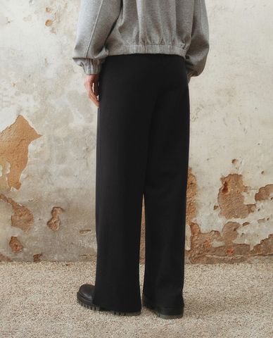  URBAN REVIVO - Quần nữ ống rộng lưng thun 