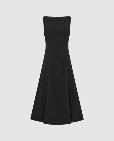  URBAN REVIVO - Đầm sát nách midi thanh lịch 