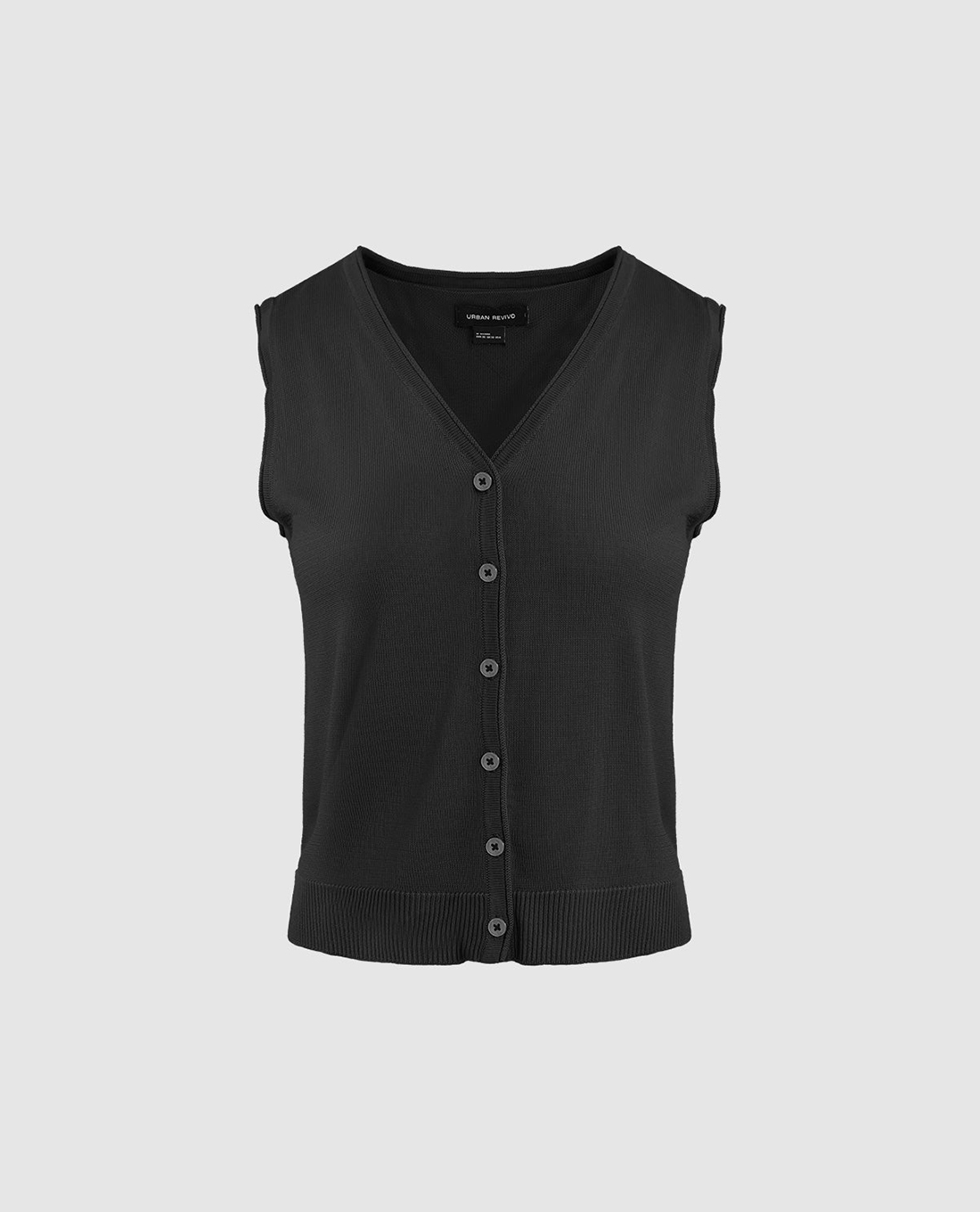 URBAN REVIVO - Áo khoác cardigan nữ cổ V hiện đại