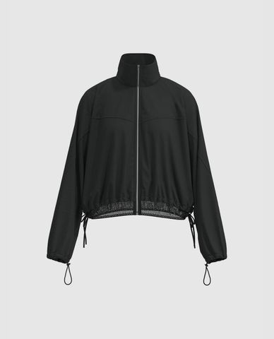  URBAN REVIVO - Áo khoác gió nữ cổ trụ Resistant 