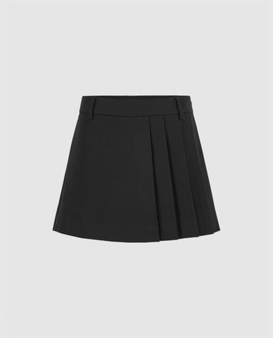  URBAN REVIVO - Chân váy xếp li mini dáng chữ A hiện đại 