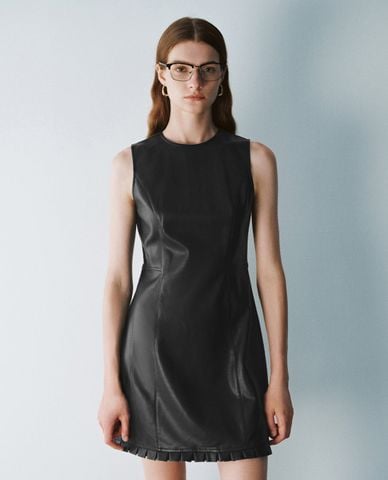  URBAN REVIVO - Đầm sát nách mini cổ tròn A-Line 