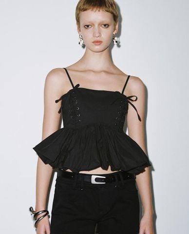  URBAN REVIVO - Áo hai dây nữ Flared Cami 